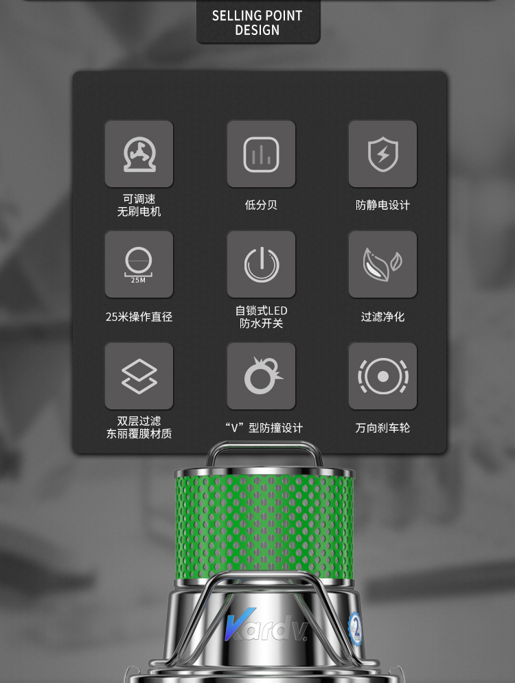凱德威SK-1220B無塵室吸塵器