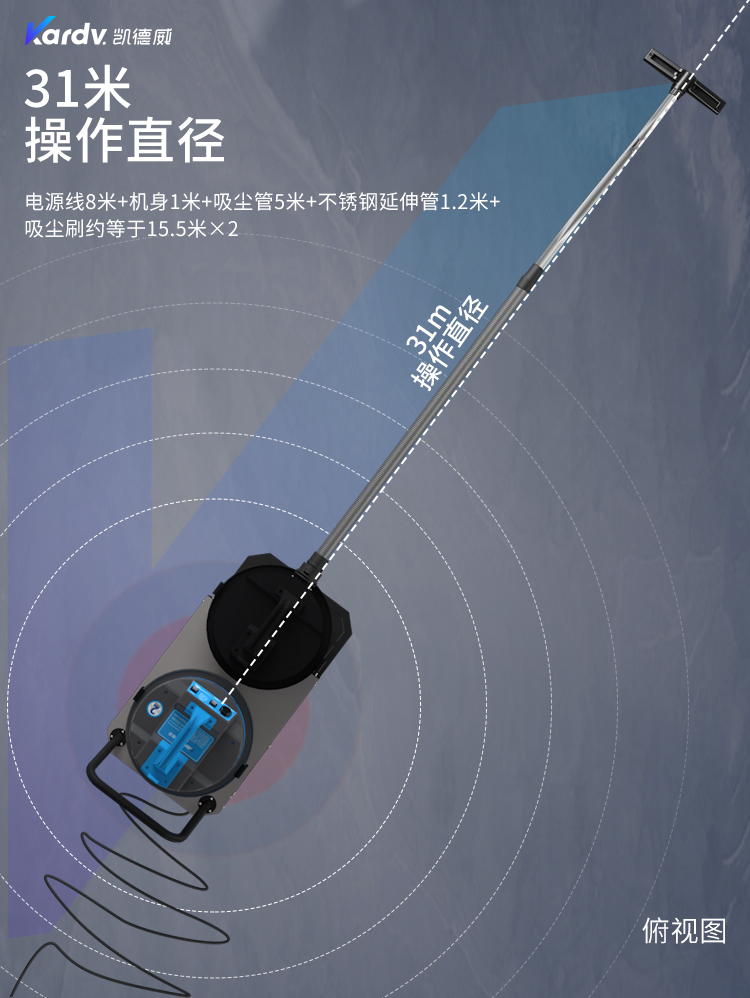 凱德威DL-2078X新款下進(jìn)氣吸塵器