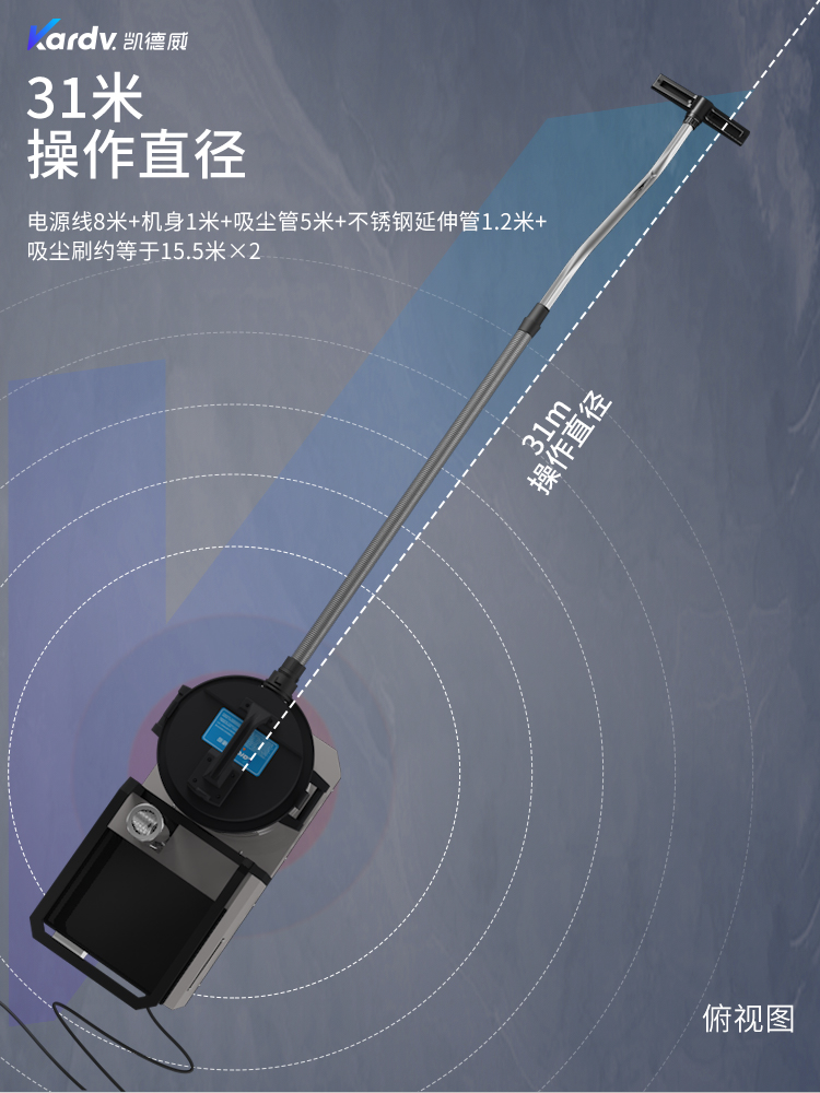 凱德威DL-2280X新款下進(jìn)氣吸塵器